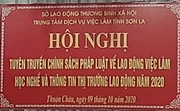 Hội nghị tuyên truyền về chính sách việc làm - dạy nghề và thông tin thị trường lao động năm 2020 Tại Huyện Thuận Châu