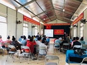 Hội nghị thông tin, tuyên truyền thông tin thị trường lao động trên địa bàn xã Nặm Mằn, Huổi Một huyện Sông Mã