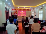 Chi bộ Trung tâm Dịch vụ việc làm tổ chức Lễ kết nạp Đảng viên mới