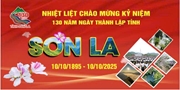 Bộ nhận diện chào mừng Kỷ niệm 130 năm Ngày Thành lập tỉnh Sơn La